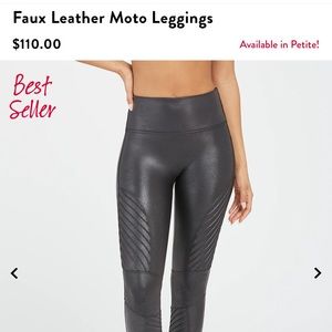 Faux Leather Moto Leggings